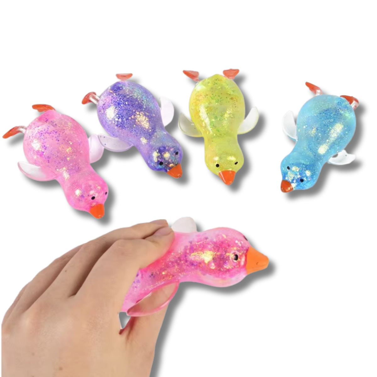 Glitter duck squishy
