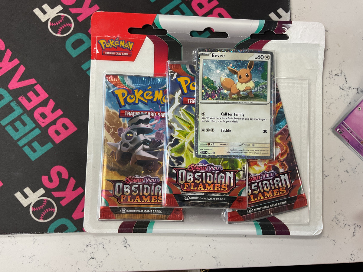 Obsidian flames 3 pack blister (Eevee)