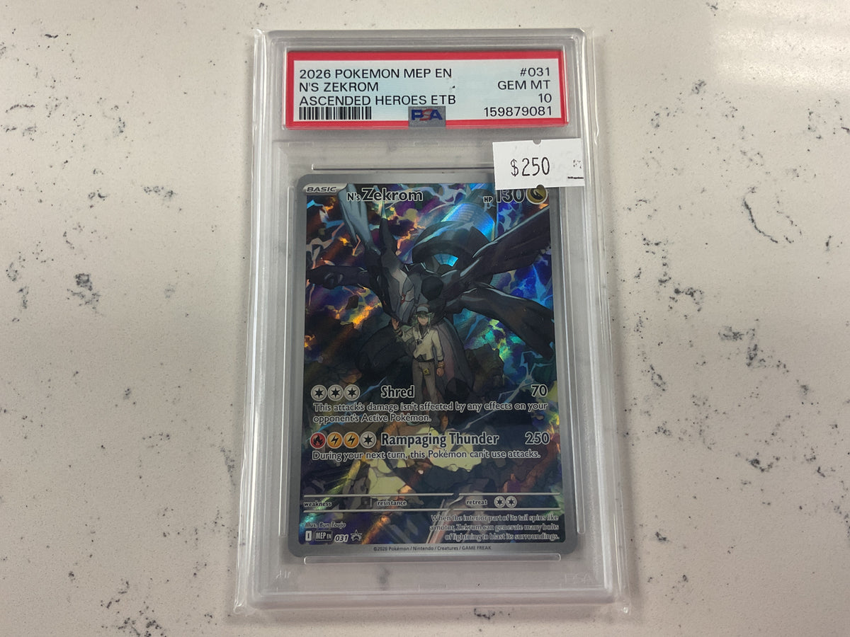 Zekrom Ascended Heroes ETB Promo 031 PSA 10